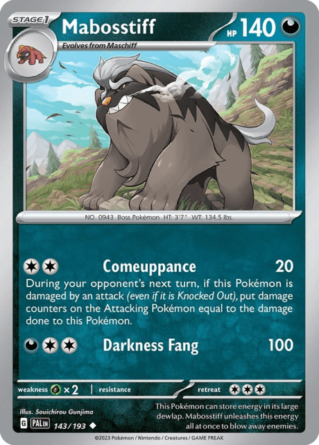 Mabosstiff (143) — Paldea Evolved