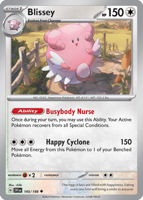 Blissey (Reverse Holofoil) (145) — Scarlet & Violet