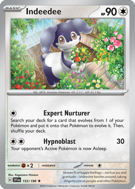 Indeedee (Holofoil) (153) — Scarlet & Violet