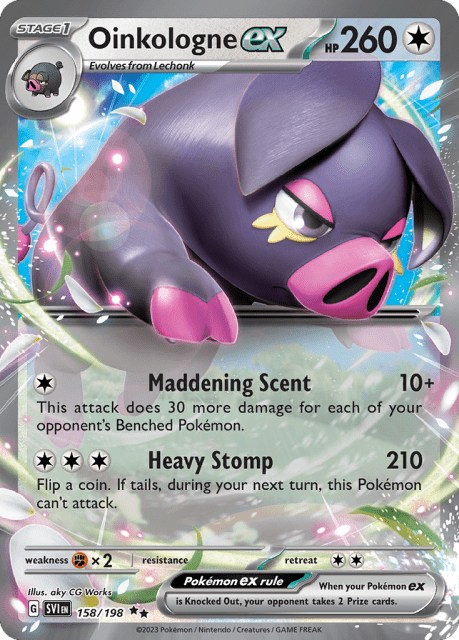 Oinkologne ex (Holofoil) (158) — Scarlet & Violet