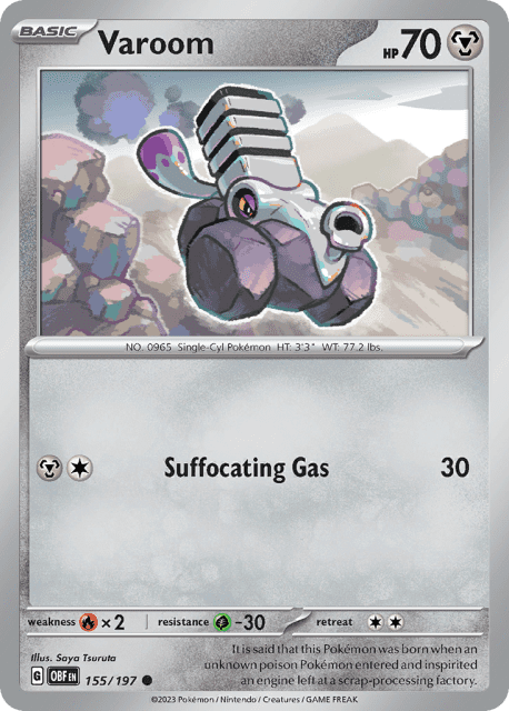 Varoom (Reverse Holofoil) (155) — Obsidian Flames