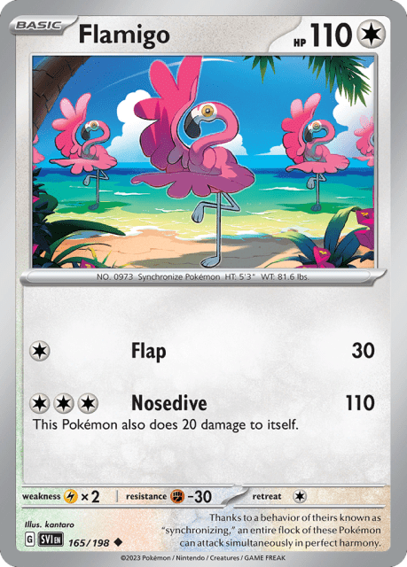 Flamigo (165) — Scarlet & Violet