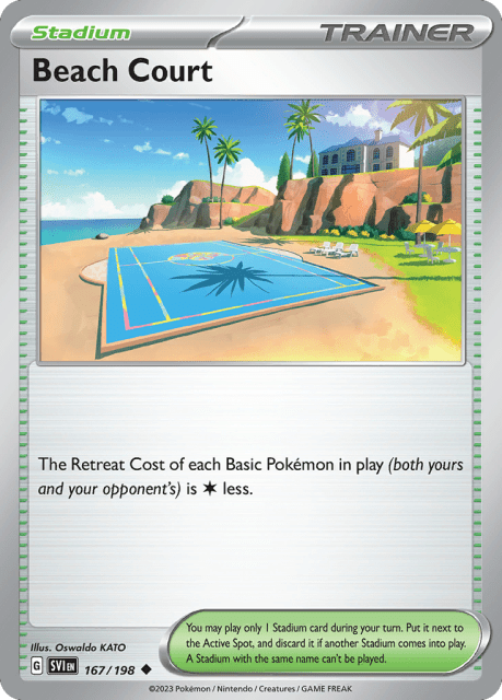 Beach Court (167) — Scarlet & Violet