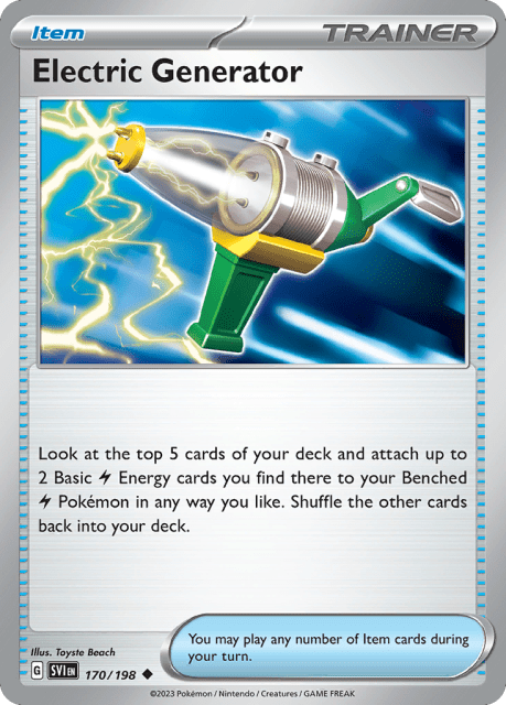 Electric Generator (Reverse Holofoil) (170) — Scarlet & Violet