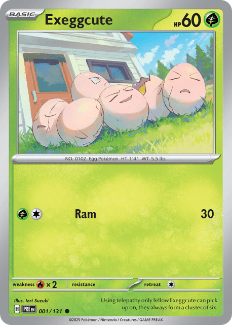 Exeggcute (Master Ball Reverse Holofoil) (1) — Prismatic Evolutions