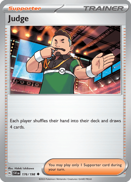 Judge (Reverse Holofoil) (176) — Scarlet & Violet