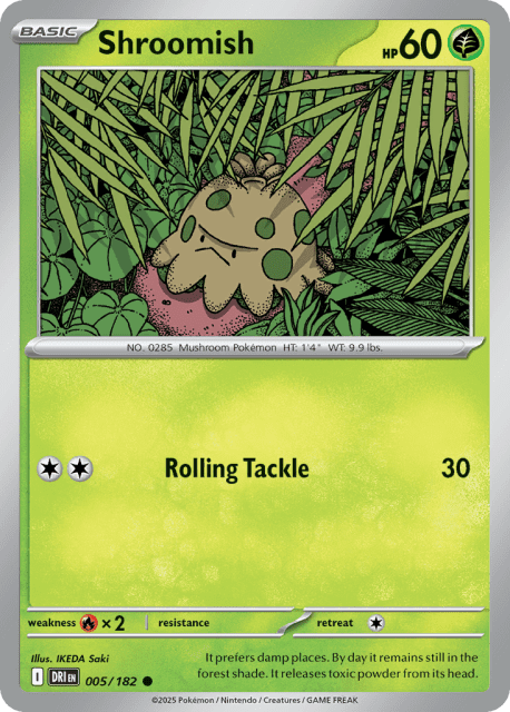 Shroomish (Reverse Holofoil) (5) — Destined Rivals