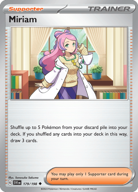 Miriam (Reverse Holofoil) (179) — Scarlet & Violet