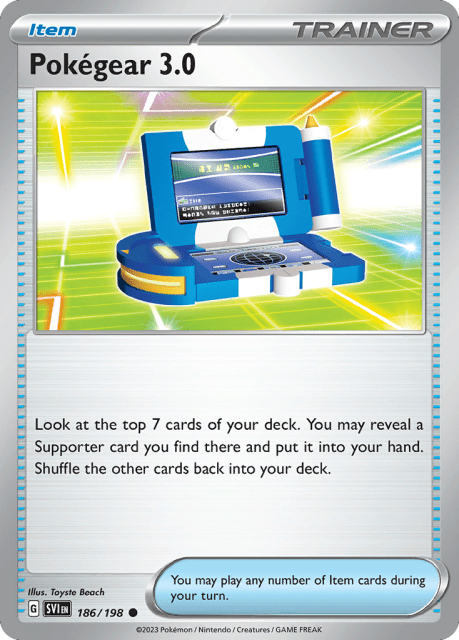 Pokégear 3.0 (Reverse Holofoil) (186) — Scarlet & Violet