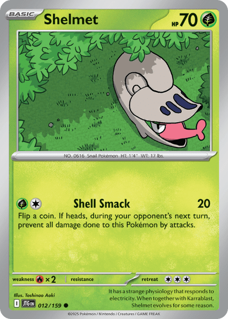 Shelmet (Reverse Holofoil) (12) — Journey Together