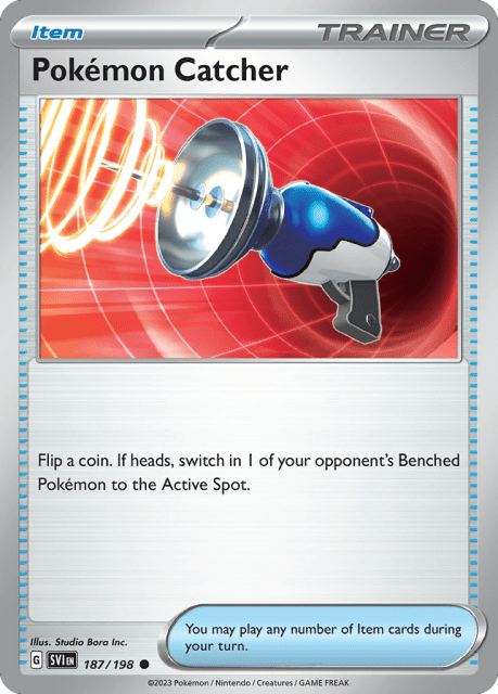 Pokémon Catcher (Reverse Holofoil) (187) — Scarlet & Violet