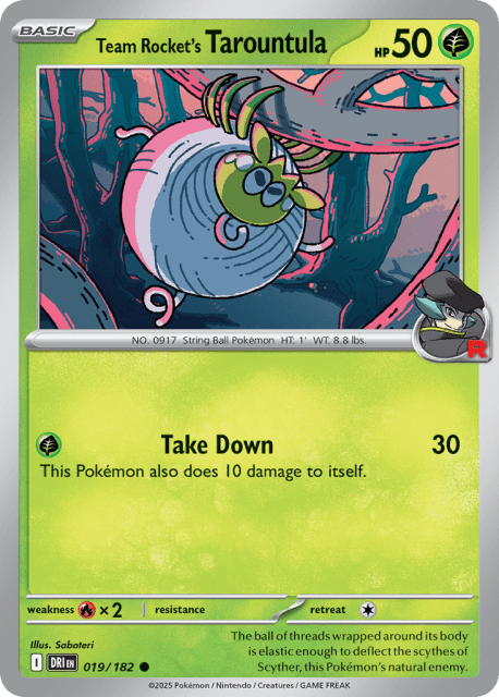 Team Rocket's Tarountula (19) — Destined Rivals
