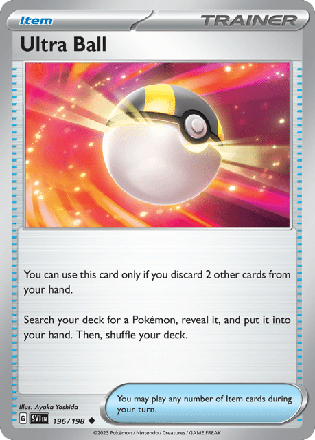 Ultra Ball (Reverse Holofoil) (196) — Scarlet & Violet