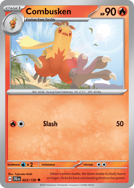 Combusken (Reverse Holofoil) (23) — Journey Together
