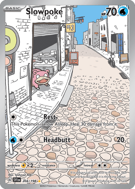 Slowpoke (Holofoil) (204) — Scarlet & Violet