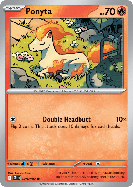 Ponyta (Reverse Holofoil) (29) — Destined Rivals