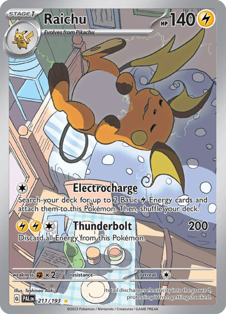 Raichu (Holofoil) (211) — Paldea Evolved