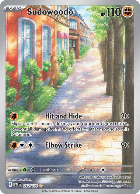 Sudowoodo (Holofoil) (219) — Paldea Evolved