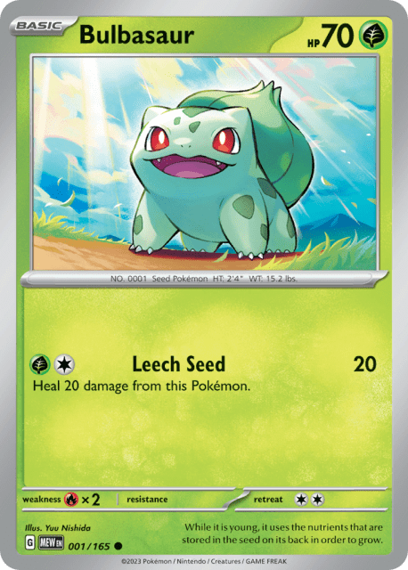 Bulbasaur (Reverse Holofoil) (1) — 151