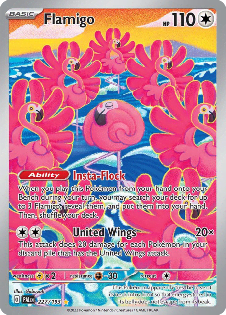 Flamigo (Holofoil) (227) — Paldea Evolved