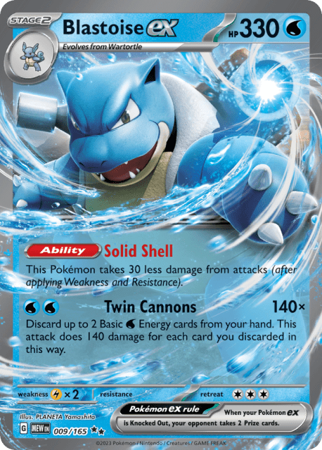 Blastoise ex (Jumbo) (9) — 151