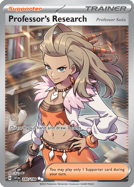 Professor's Research (Professor Sada) (Holofoil) (240) — Scarlet & Violet