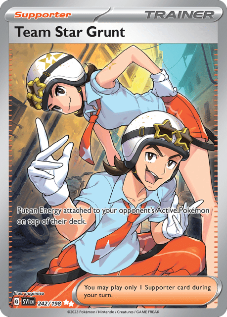 Team Star Grunt (Holofoil) (242) — Scarlet & Violet