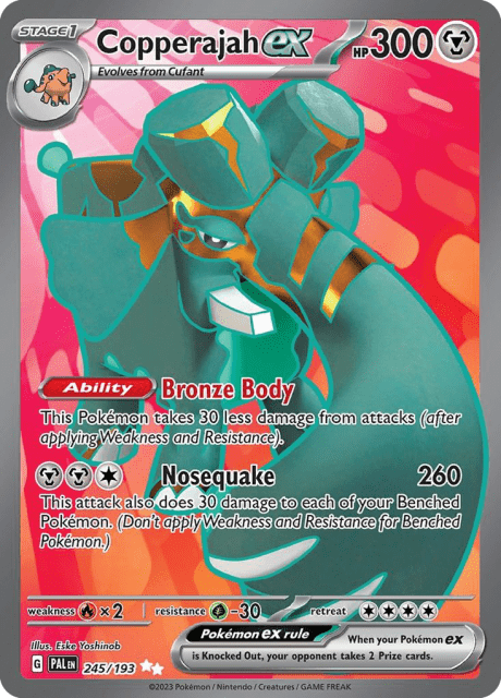 Copperajah ex (Holofoil) (245) — Paldea Evolved