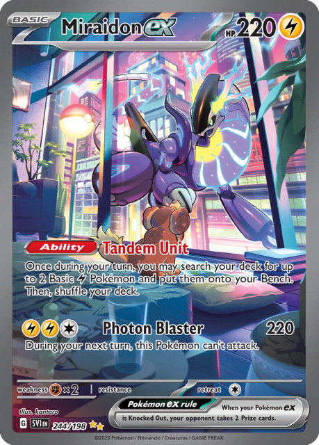 Miraidon ex (Holofoil) (244) — Scarlet & Violet