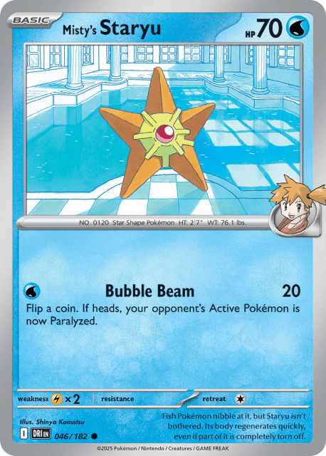 Misty's Staryu (Reverse Holofoil) (46) — Destined Rivals