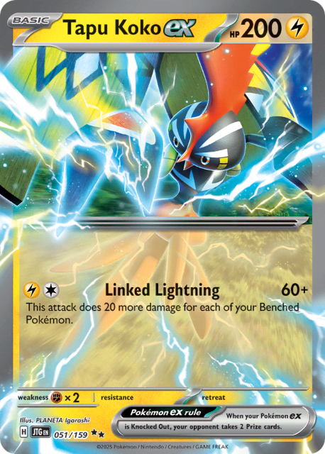 Tapu Koko ex (Holofoil) (51) — Journey Together