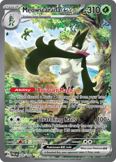 Meowscarada ex (Holofoil) (256) — Paldea Evolved