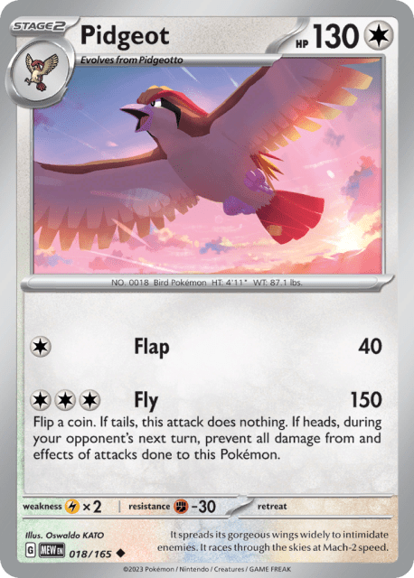 Pidgeot (18) — 151