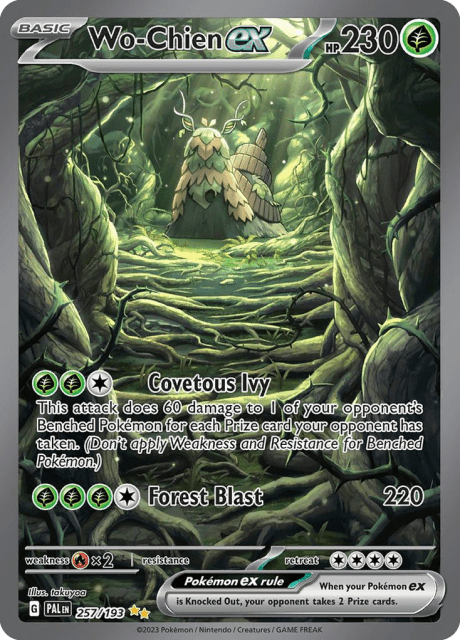 Wo-Chien ex (Holofoil) (257) — Paldea Evolved