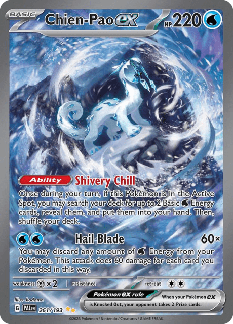 Chien-Pao ex (Holofoil) (261) — Paldea Evolved