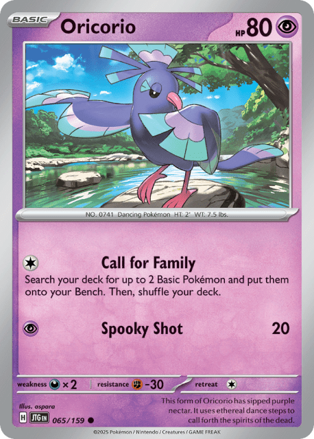 Oricorio (Reverse Holofoil) (65) — Journey Together