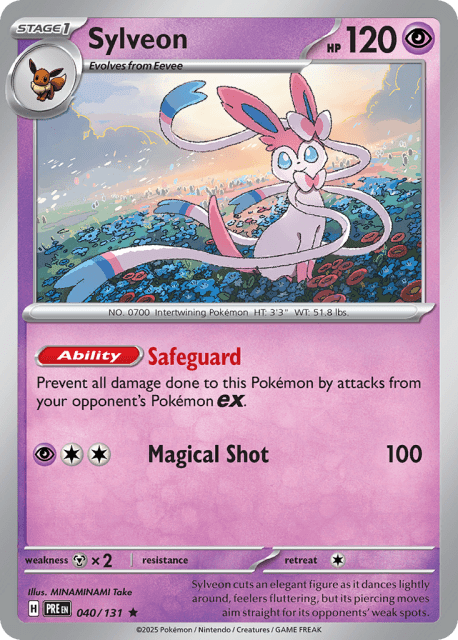 Sylveon (Reverse Holofoil) (40) — Prismatic Evolutions