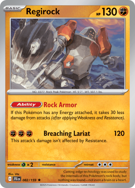 Regirock (Holofoil) (82) — Journey Together