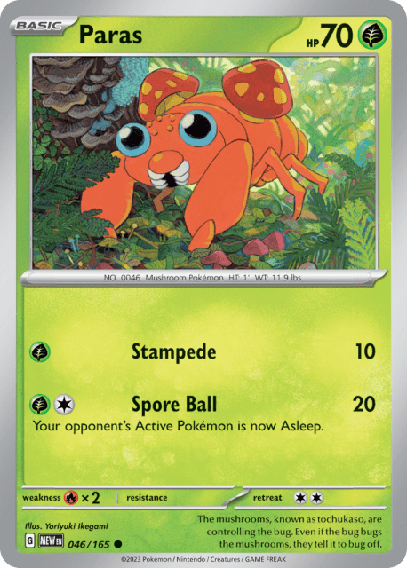 Paras (Reverse Holofoil) (46) — 151