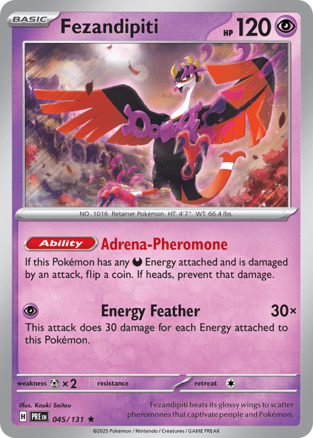 Fezandipiti (Poke Ball Reverse Holofoil) (45) — Prismatic Evolutions