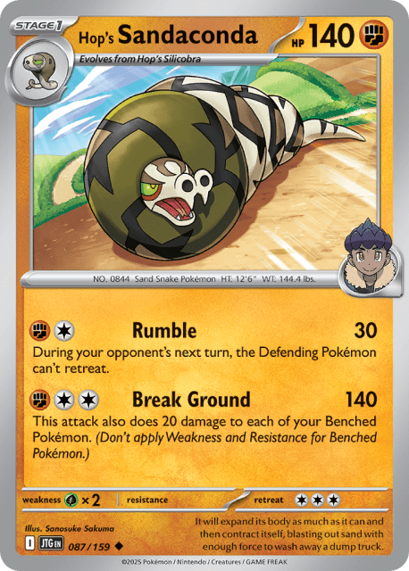 Hop's Sandaconda (Reverse Holofoil) (87) — Journey Together