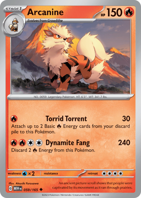 Arcanine (Reverse Holofoil) (59) — 151