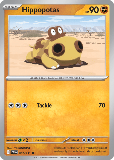 Hippopotas (52) — Prismatic Evolutions
