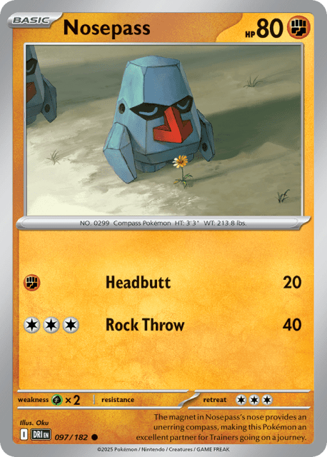 Nosepass (Reverse Holofoil) (97) — Destined Rivals