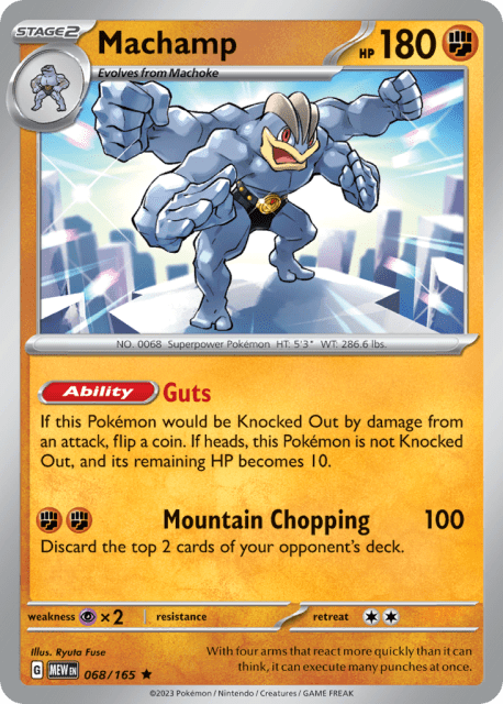 Machamp (Holofoil) (68) — 151