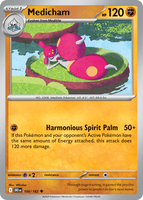 Medicham (Reverse Holofoil) (100) — Destined Rivals