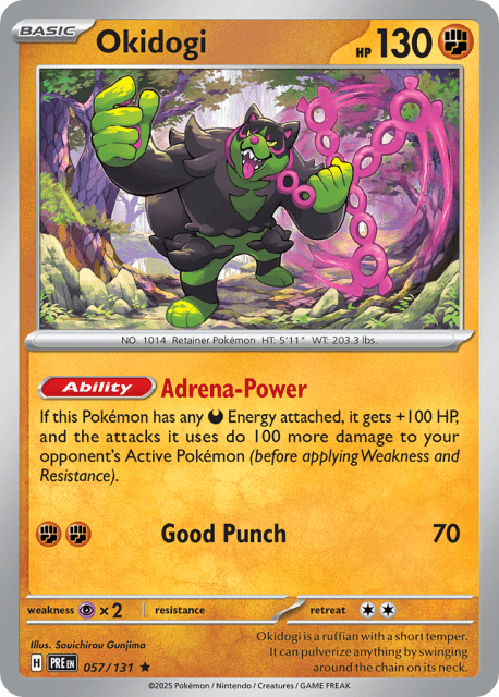 Okidogi (Reverse Holofoil) (57) — Prismatic Evolutions