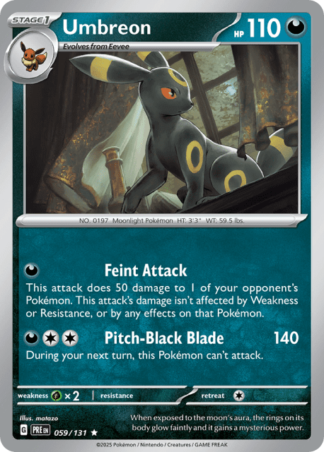 Umbreon (Reverse Holofoil) (59) — Prismatic Evolutions