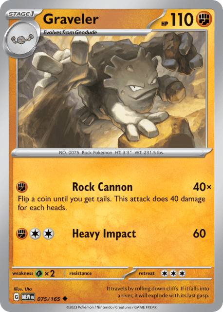 Graveler (Reverse Holofoil) (75) — 151