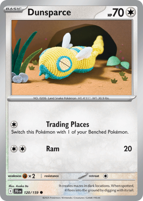 Dunsparce (Reverse Holofoil) (120) — Journey Together